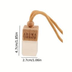 8ml Square Frosted Glass Car Perfume Bottle Air Freshener