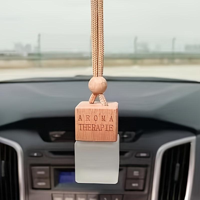 8ml Square Frosted Glass Car Perfume Bottle Air Freshener