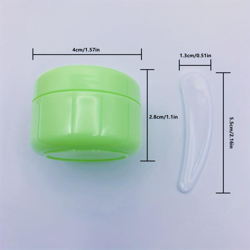 9pcs 20g Travel Cosmetic Jar With Spatula