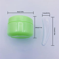 9pcs 20g Travel Cosmetic Jar With Spatula