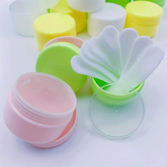 9pcs 20g Travel Cosmetic Jar With Spatula
