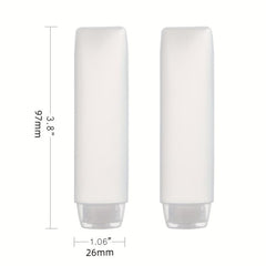 4pcs 30ml Travel Size Toiletry Bottles Leak Proof Refillable Liquid Tubes