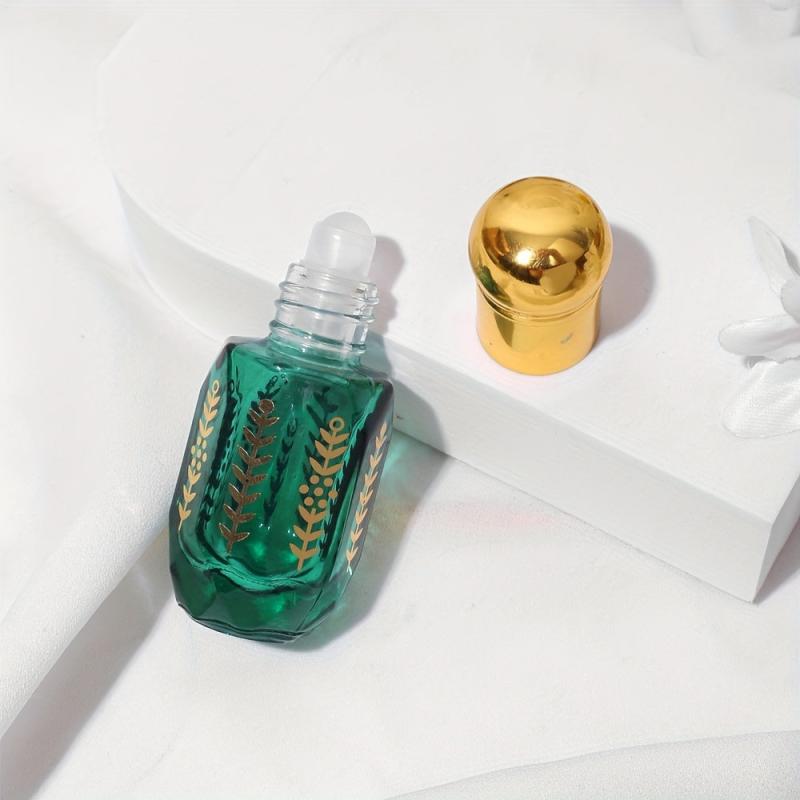 4pcs Leak Proof Vintage Essential Roller Bottles 6ml