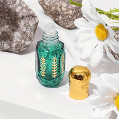 4pcs Leak Proof Vintage Essential Roller Bottles 6ml
