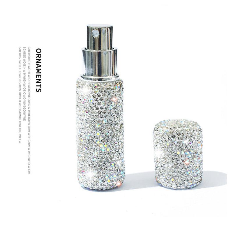 Rhinestone Spray Bottle Mini Perfume Atomizer Fine Mist Reusable Makeup Sample