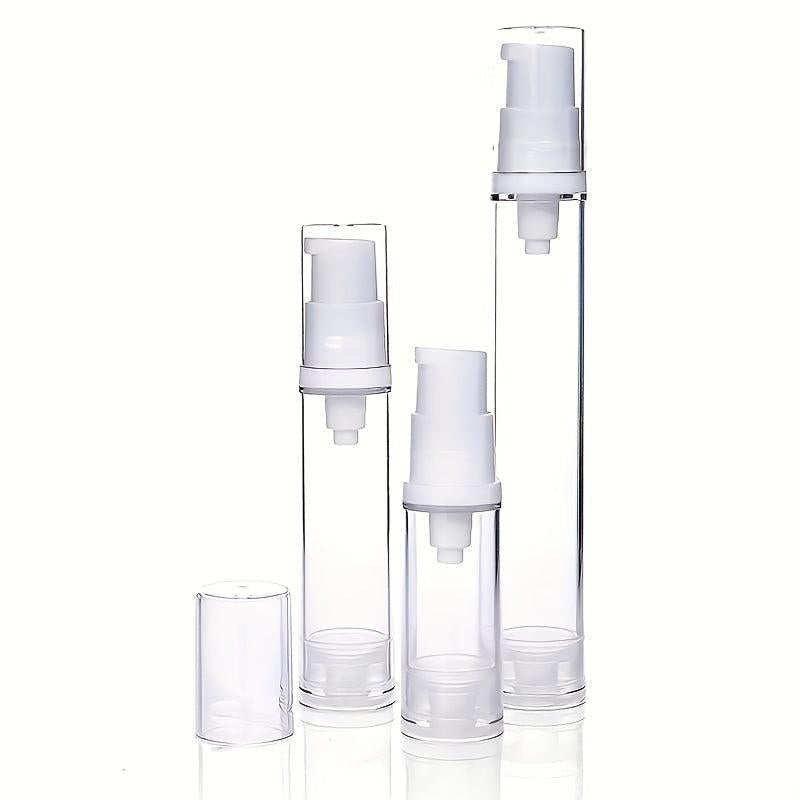 3pcs Airless Pump Bottles For Lotion & Cream Leakproof 5ml 10ml 15ml