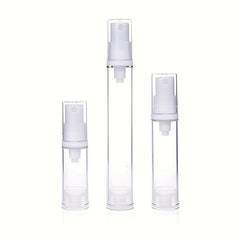 3pcs Airless Pump Bottles For Lotion & Cream Leakproof 5ml 10ml 15ml