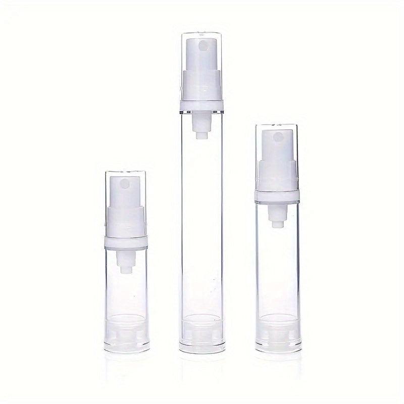 3pcs Airless Pump Bottles For Lotion & Cream Leakproof 5ml 10ml 15ml