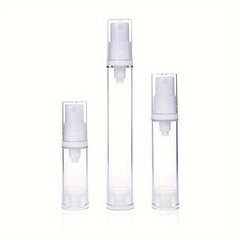 3pcs Airless Pump Bottles For Lotion & Cream Leakproof 5ml 10ml 15ml