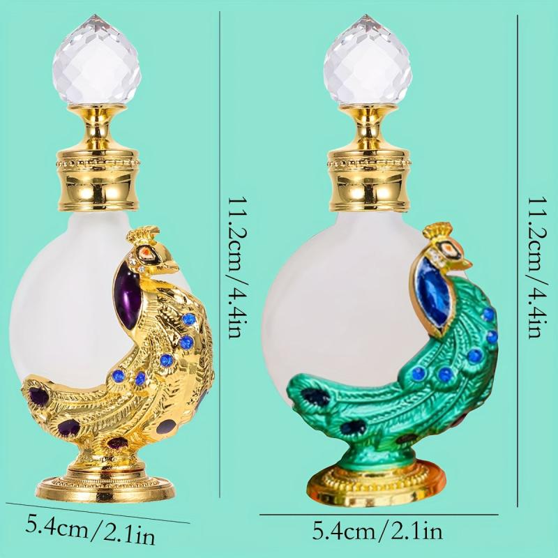 Peafowl Vintage Refillable Perfume Bottle 12ml