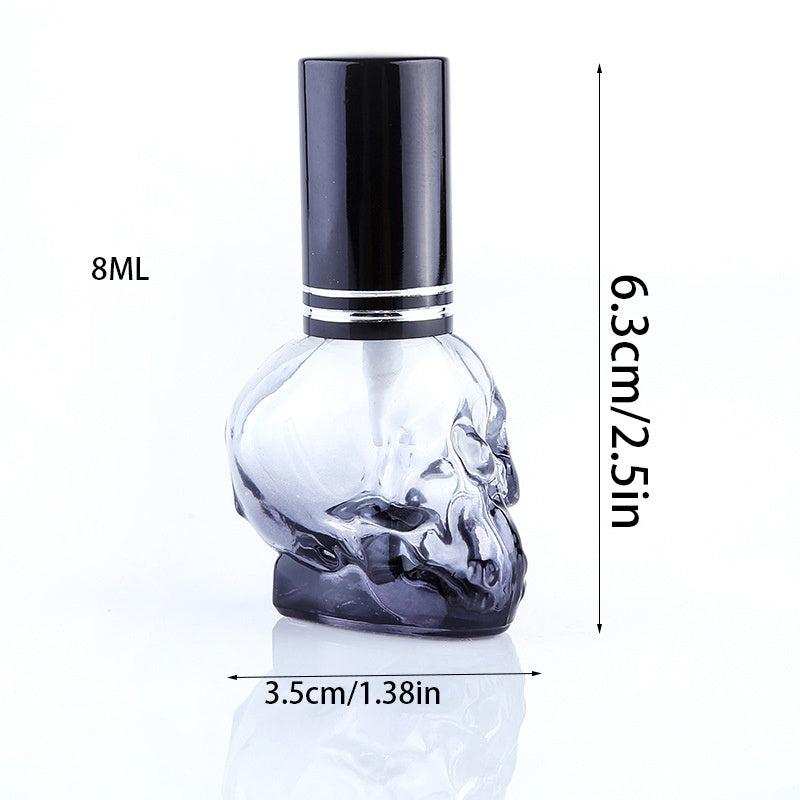 8ML Halloween Skull Perfume Spray Bottle Colored Glass Atomizer