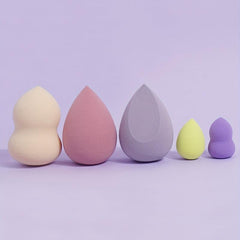 5pcs Makeup Sponge Set Water Drop Shape