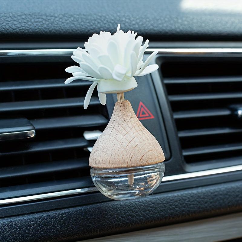 Flower Decor Car Air Vent Aromatherapy Bottle
