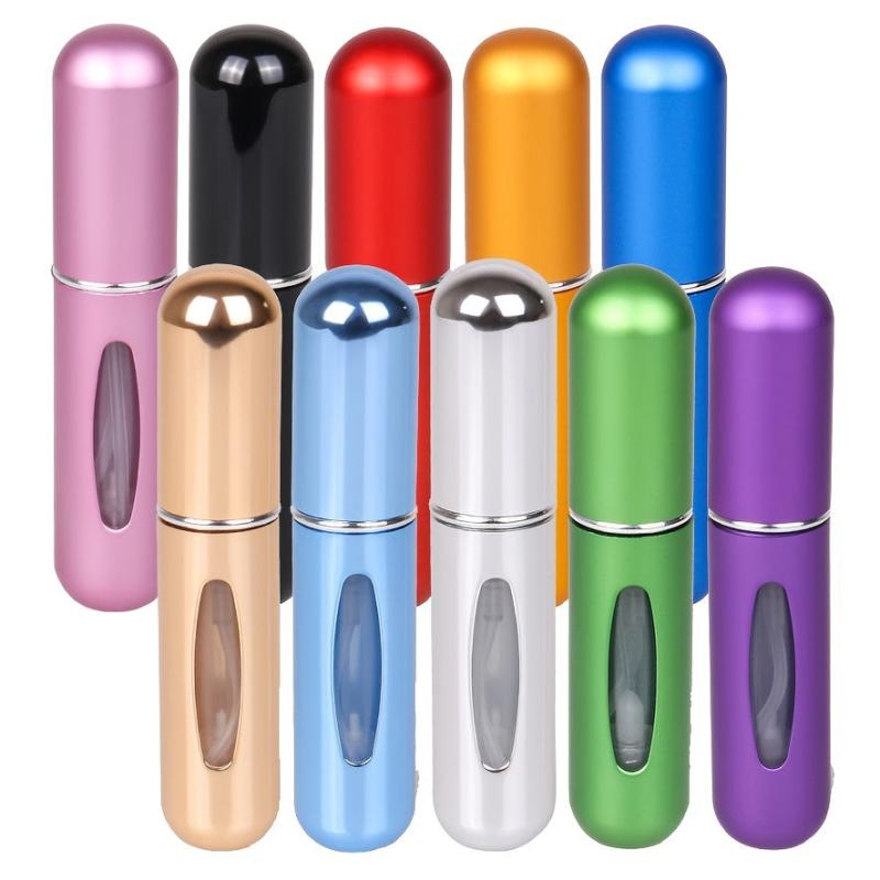 10PCS 5ml Portable Mini Refillable Perfume Bottle Spray Atomizer
