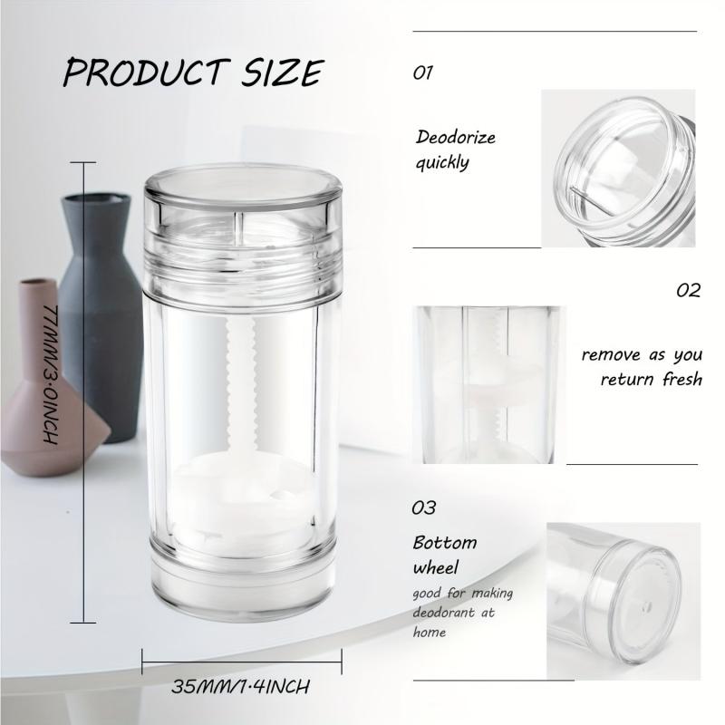 Empty Deodorant Container 2.5oz Twist up Tube DIY Deodorant Stick
