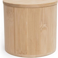 Bamboo Cotton Swabs Cotton Round Holder Organizer with Lid