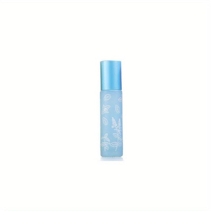 Macaron Printed Roller Bottles Leak Proof Refillable Glass Bottles