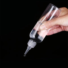 5pcs 30ml Clear Pointed Plastic Bottles - Travel Dispenser for Lotions & Soaps