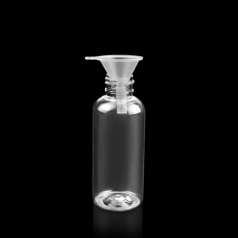 5pcs 30ml Clear Pointed Plastic Bottles - Travel Dispenser for Lotions & Soaps