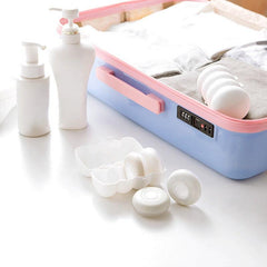 Portable Travel Dispenser Set 4Pcs Round Liquid Emulsion Storage Box