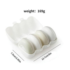 Portable Travel Dispenser Set 4Pcs Round Liquid Emulsion Storage Box