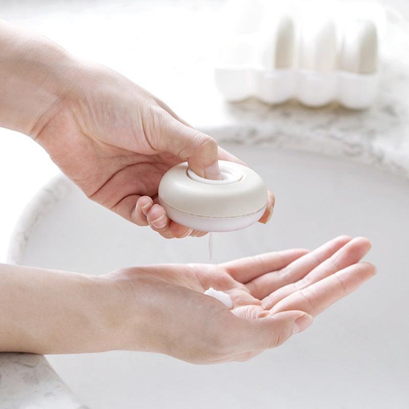 Portable Travel Dispenser Set 4Pcs Round Liquid Emulsion Storage Box