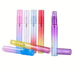 6pcs Colorful Mini Perfume Spray Bottles Fine Mist 8ml Ombre Colors