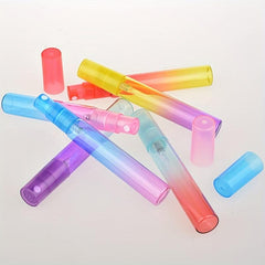 6pcs Colorful Mini Perfume Spray Bottles Fine Mist 8ml Ombre Colors