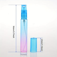 6pcs Colorful Mini Perfume Spray Bottles Fine Mist 8ml Ombre Colors