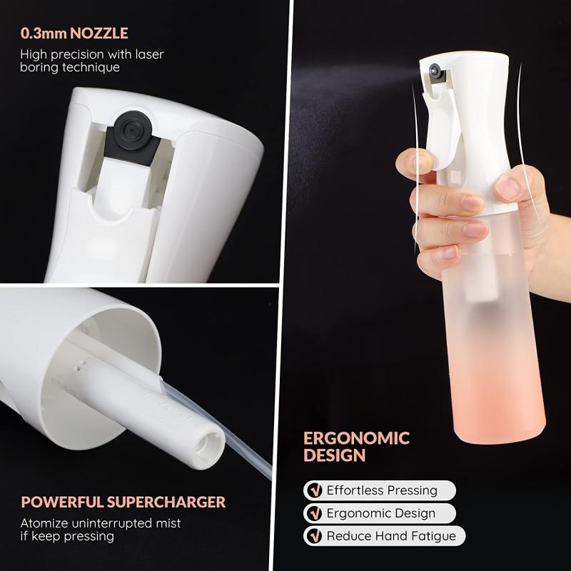 Matte Pink Curly Hair Fine Mist Spray Bottle for Smooth Hair