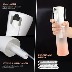 Matte Pink Curly Hair Fine Mist Spray Bottle for Smooth Hair
