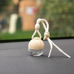 Car Aromatherapy Glass Bottle Pendant Ball Shape Refillable Hanging Diffuser