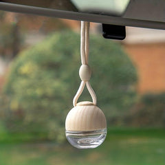 Car Aromatherapy Glass Bottle Pendant Ball Shape Refillable Hanging Diffuser