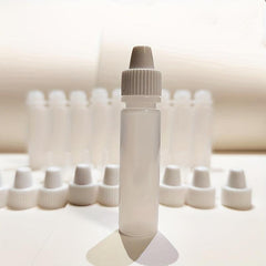 10Pcs 8ML Transparent Squeezable Eye Drop Bottles PE Plastic Squeeze Bottle