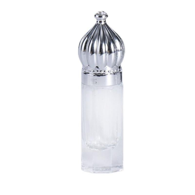 Vintage Glass Perfume Roller Bottle Crown Cap Essential Oil Travel Access