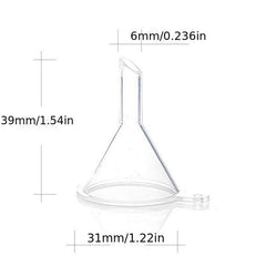 2pcs Plastic Funnels Small Filling Empty Bottles Mini Packing Tools For Travel