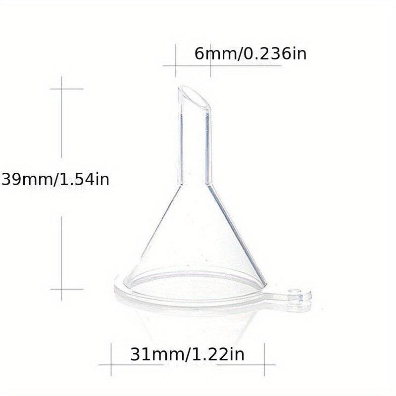 2pcs Plastic Funnels Small Filling Empty Bottles Mini Packing Tools For Travel