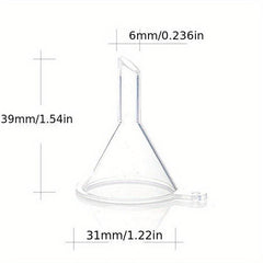 2pcs Plastic Funnels Small Filling Empty Bottles Mini Packing Tools For Travel