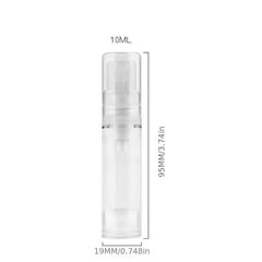 6Pcs Clear Airless Pump Bottle Empty Travel Size Dispenser Makeup Storage Vial