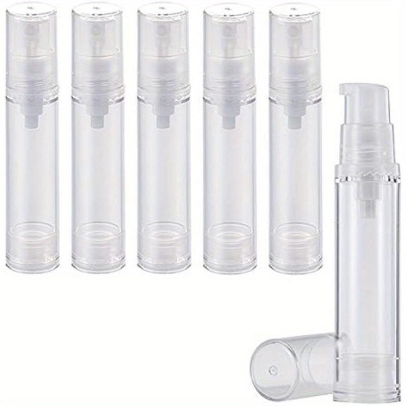 6Pcs Clear Airless Pump Bottle Empty Travel Size Dispenser Makeup Storage Vial