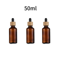 3Pcs Amber Glass Dropper Bottles 15ml 30ml 50ml Essential Bottles
