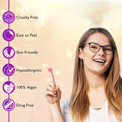 Acne Patch Moon Fluorescent Style Heart Shaped Sticker
