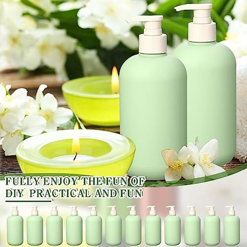 Green Style Pump Bottle 16oz for Shampoo and Shower Gel