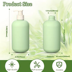Green Style Pump Bottle 16oz for Shampoo and Shower Gel