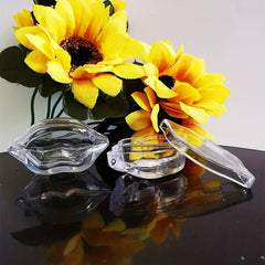 5g Lip Shape Clear Jars Pot 1pc With Lid