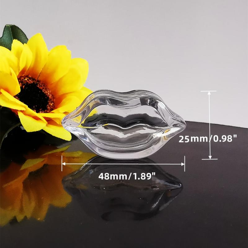 5g Lip Shape Clear Jars Pot 1pc With Lid