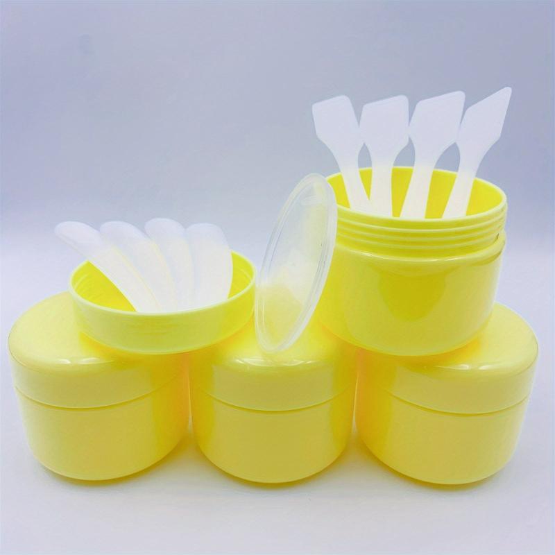 4pcs Travel Cosmetic Containers + 8pcs Spatula 50g Leakproof Empty Jars