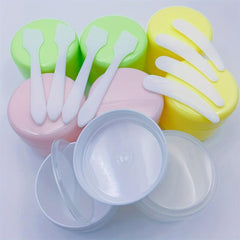 4pcs Travel Cosmetic Containers + 8pcs Spatula 50g Leakproof Empty Jars