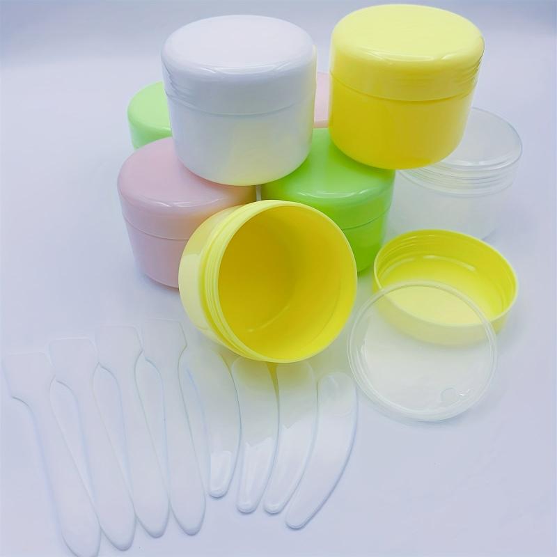 4pcs Travel Cosmetic Containers + 8pcs Spatula 50g Leakproof Empty Jars