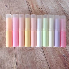 5 Mini Lip Balm Tubes with Caps 3g Capacity Convenient Portable